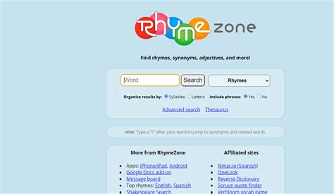 lose rhymezone.